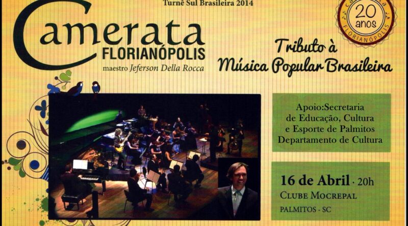 Orquestra Camerata de Florianópolis fará apresentação em Palmitos