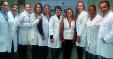 Equipe multidisciplinar de profissionais da Secretaria de Saúde de Palmitos